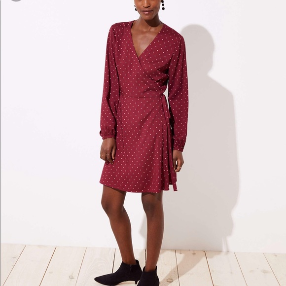 loft star wrap dress